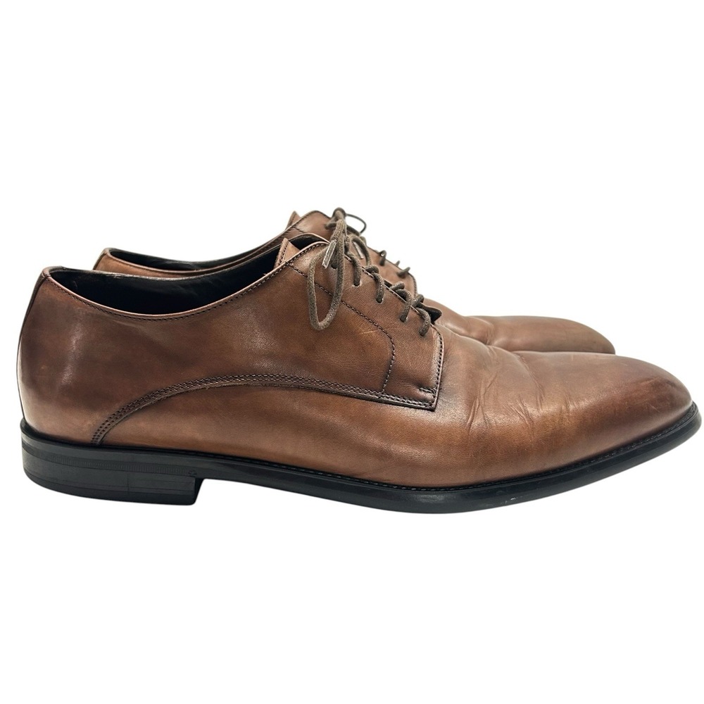 To Boot New York Adam Derrick Amedeo Men's Size 11.5 Brown Derby Oxford Italy